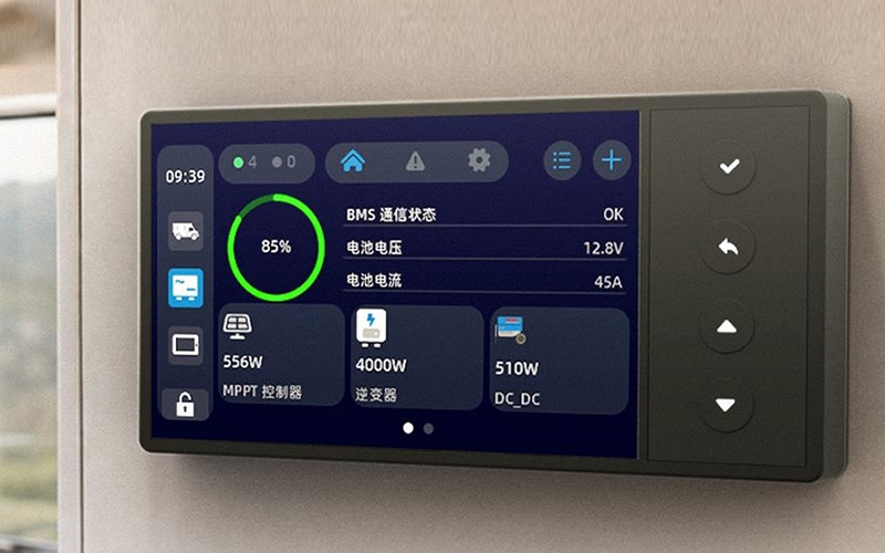 MTS43系列房车智能中控屏：全车能源大脑，从分散独立到一屏掌控